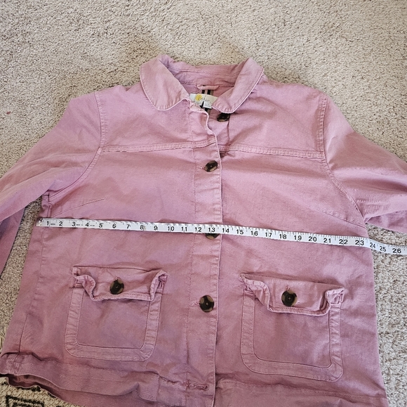 Boden Patch Pocket Womens Pink Jacket Plus Size 16/18 - Picture 4 of 5